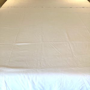 Antique French Linen fil top sheet