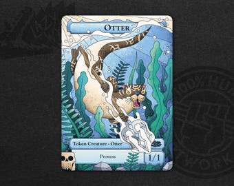 Set of 10 Bloomburrow 1/1 Copy Tokens // Illustrated Cards for