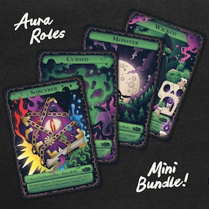 Aura-rolfiches! Minibundel // Aangepaste MTG-tokenkaarten van Lazy Wyrm