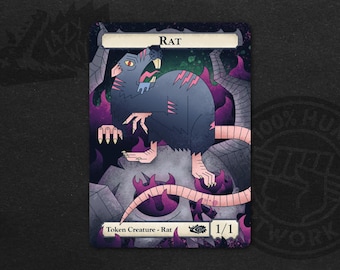 Rat MTG Tokens | Custom magic the gathering card by Lazy Wyrm