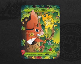 Set of 10 Bloomburrow 1/1 Copy Tokens // Illustrated Cards for