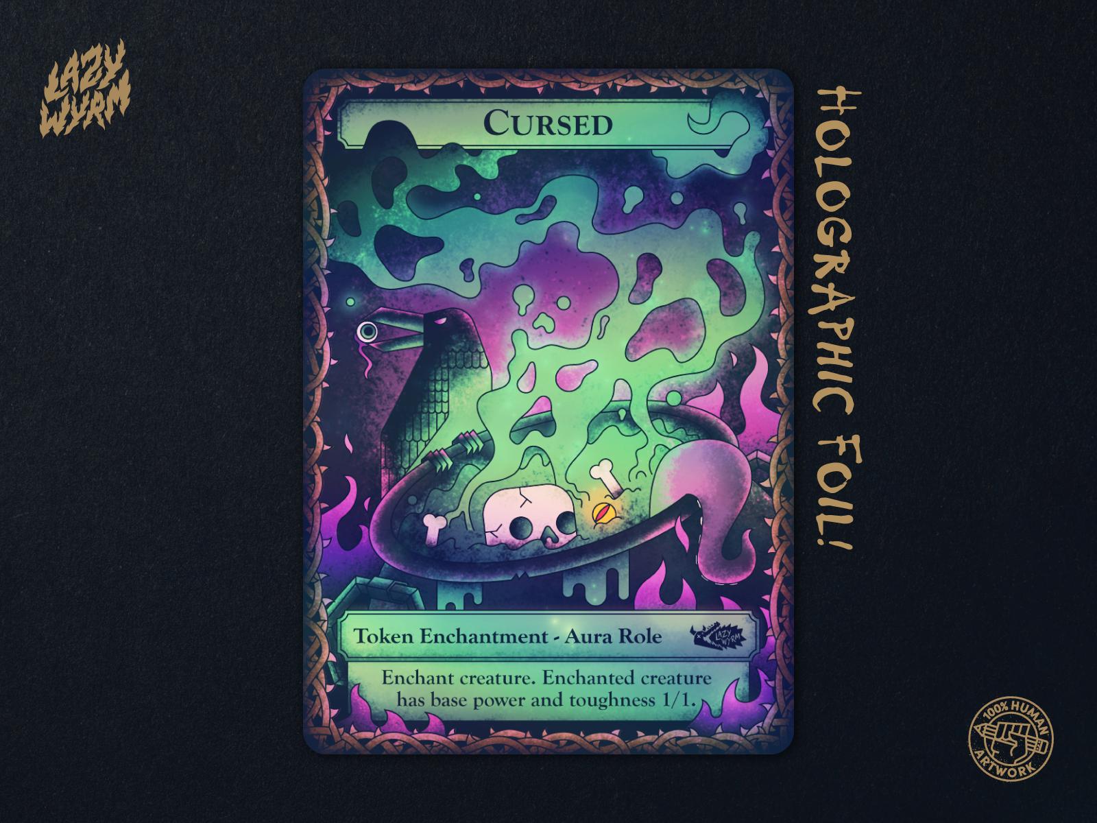 3x Cursed MTG Tokens | Custom Magic the Gathering Card by Lazy