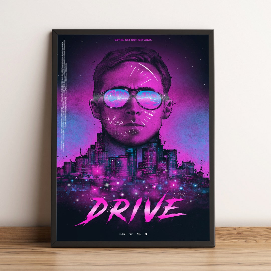 Drive Poster Ryan Gosling Wall Art Bryan Cranston Movie Etsy