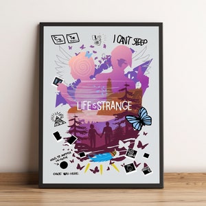 Life is Strange Poster, The Traveler Wall Art, Anime Game Print, Best Gift for Gamers, Rolled Canvas