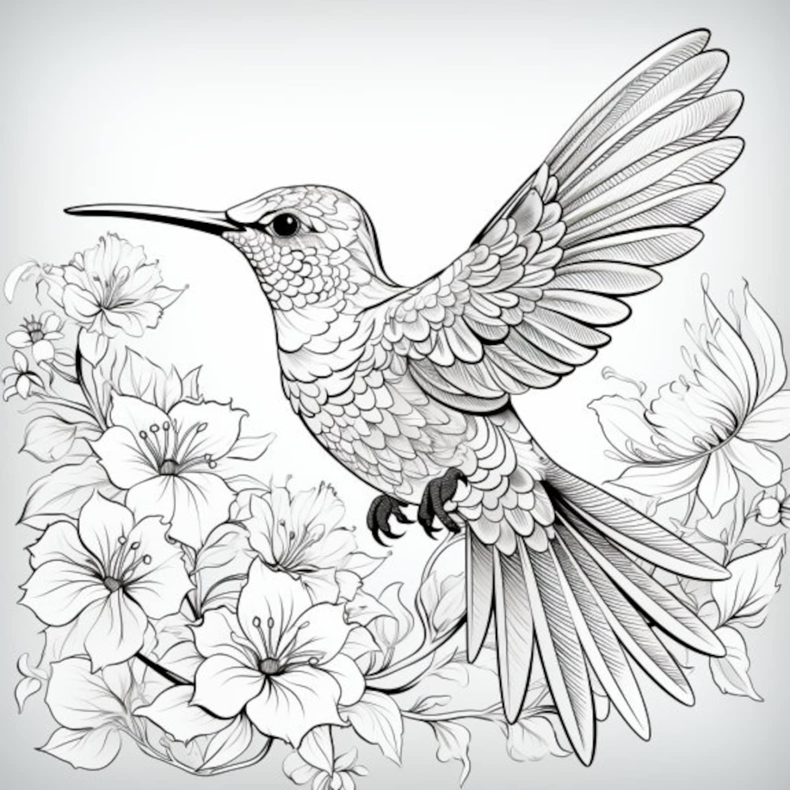 Set of 10 Detailed, Intricate, Bird Coloring Pages, Kids Coloring Pages ...