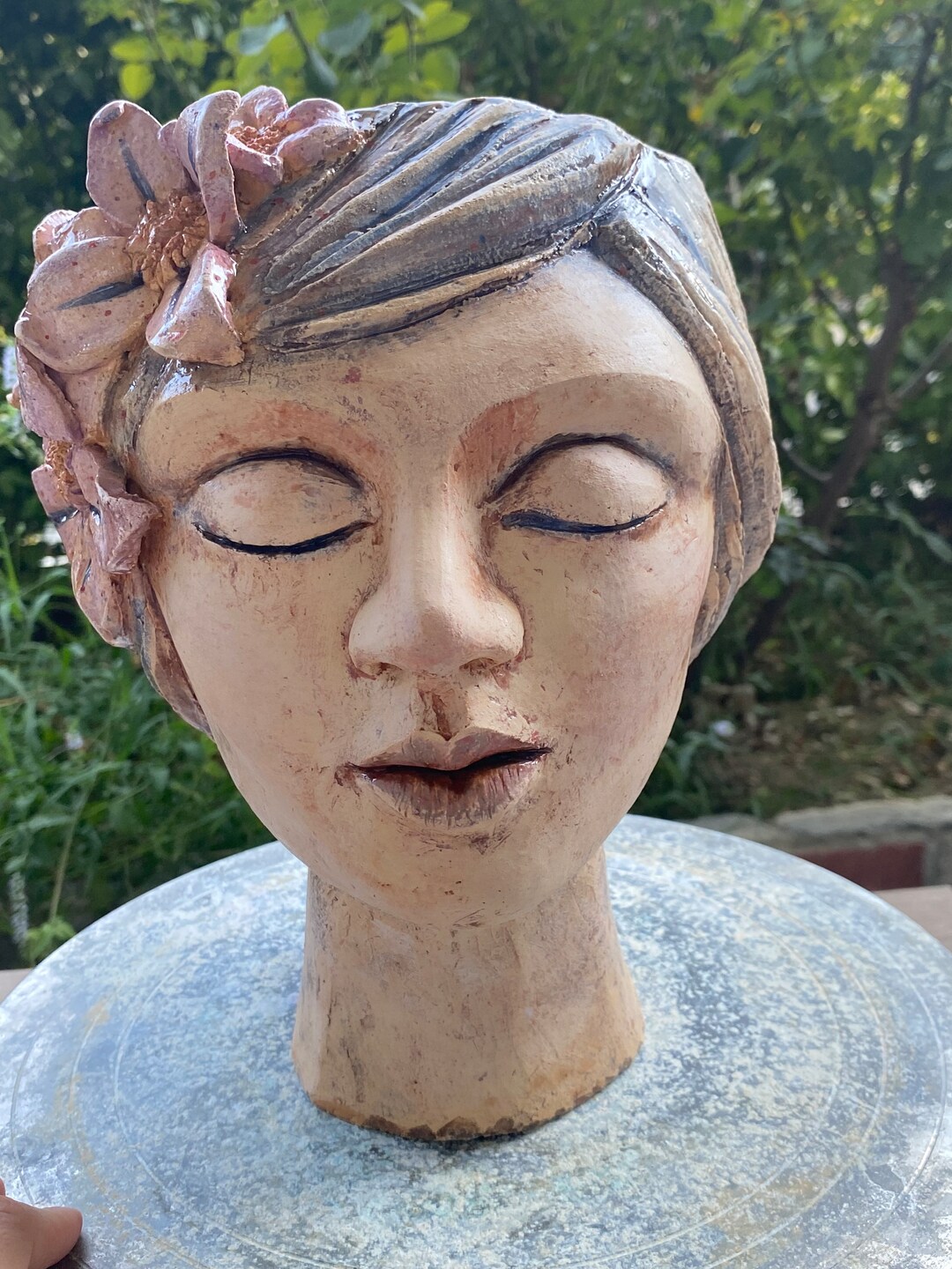 Handmade Ceramic Sculpture Art Garden Statues Outdoor Large Etsy