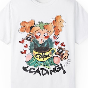 Hand-Painted Cute Kids Skateboarding Tee, Celebrations, Youth Style, Cute Graphic T-Shirt, Fun Gift for Kids, Cat-Dog-Bird-Coffee Lover