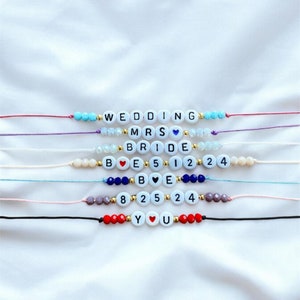 Adjustable Custom Name Bracelet/Personalized Name Word Bracelet/Personalized Jewelry/Name Bracelet/Gifts for Kids/Event Bracelet