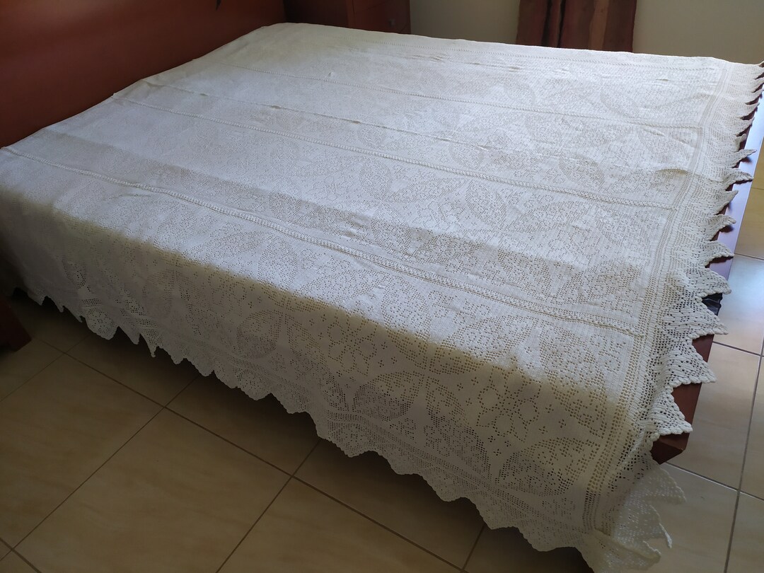 HANDMADE CROCHET BEDSPREAD Etsy