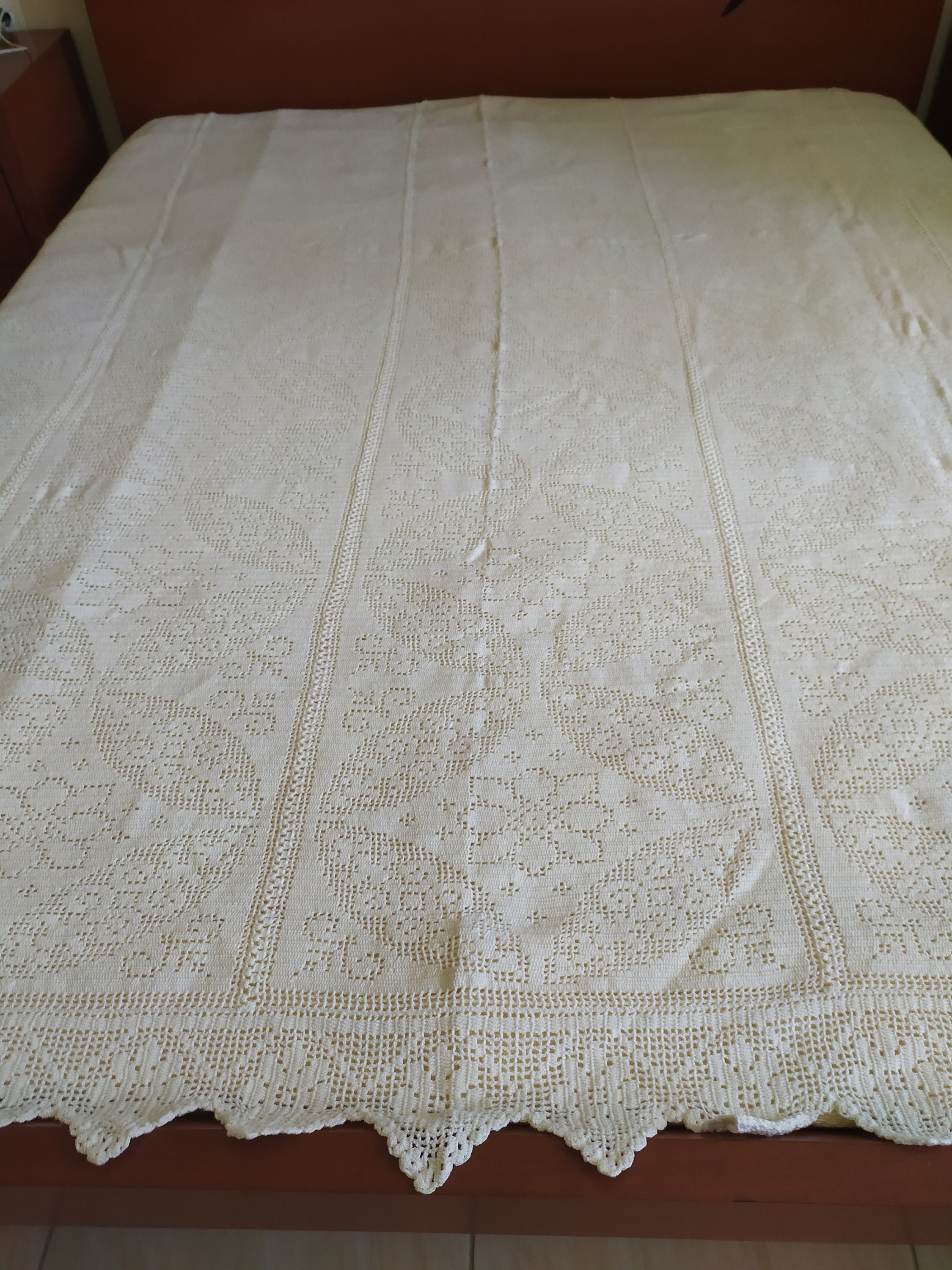 HANDMADE CROCHET BEDSPREAD Etsy