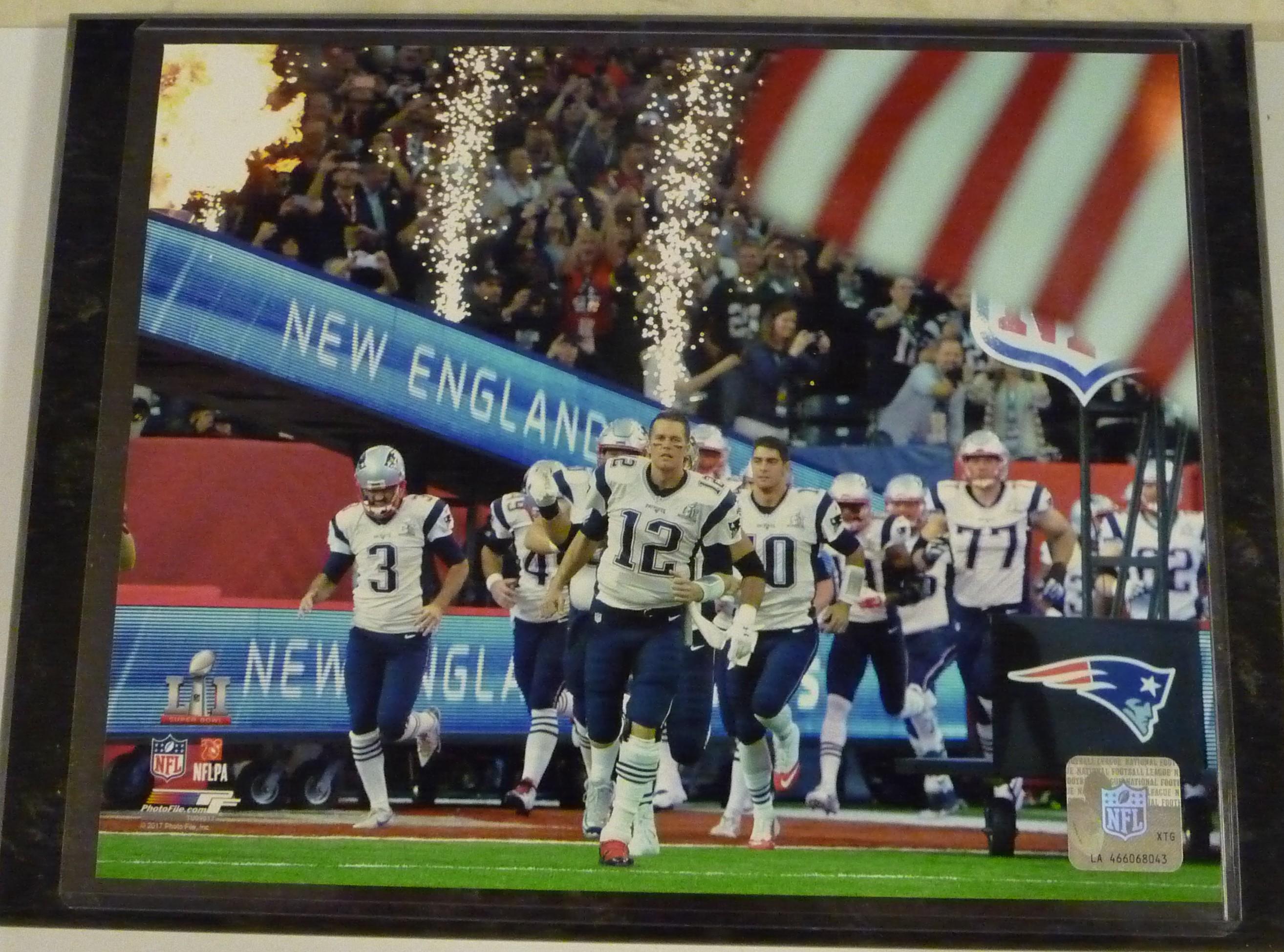 トム・ブレイディ 直筆サイン入りフォトグラフ ニューイングランド