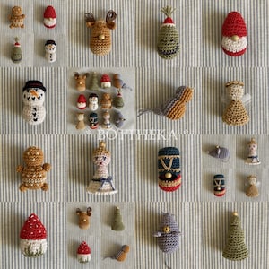 MÖNSTER Virkade 12 julfigurer – Stor julkollektion på engelska och ungerska (magyar)