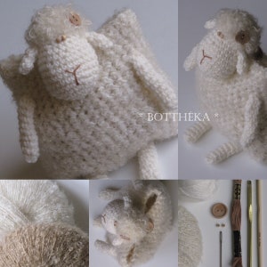 PATTERN Crocheted Little lamb bag