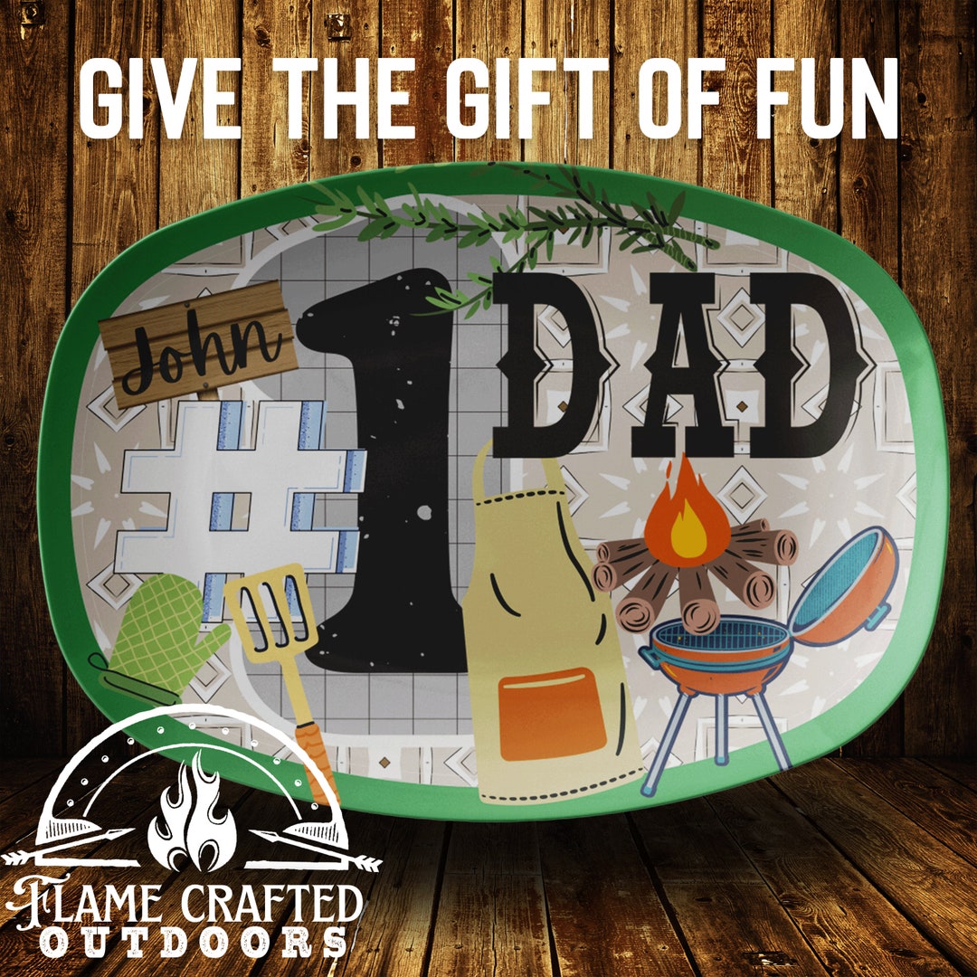 Grilling Gift Dad Best Dad Ever Daddy's Snack Plate Gift for