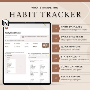 Ultimate Habit Tracker | Notion Template | Notion Goal Tracker | Notion Daily Habit Tracker | Notion Monthly Habit Tracker Template