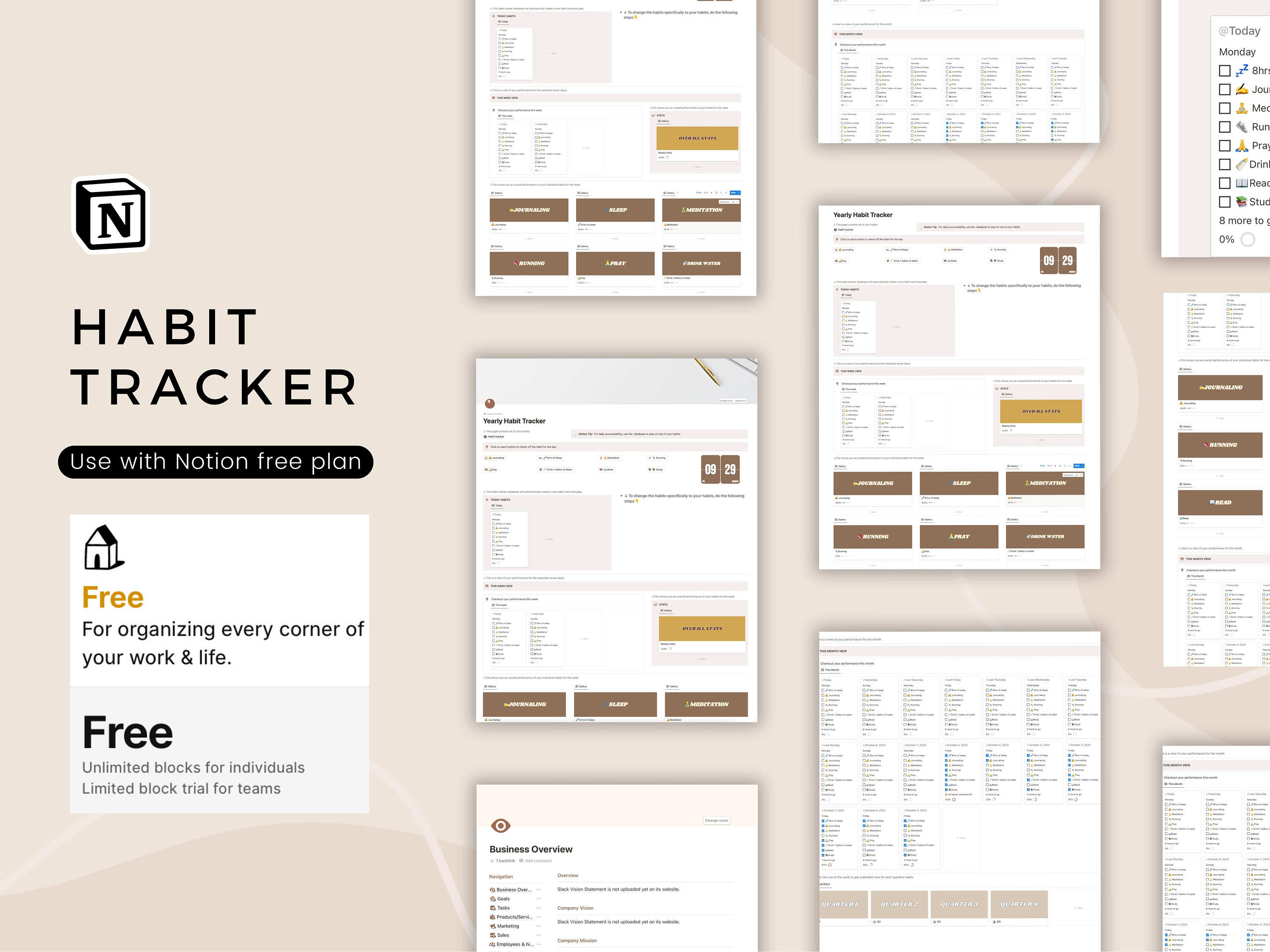 Ultimate Habit Tracker | Notion Template | Notion Goal Tracker | Notion ...