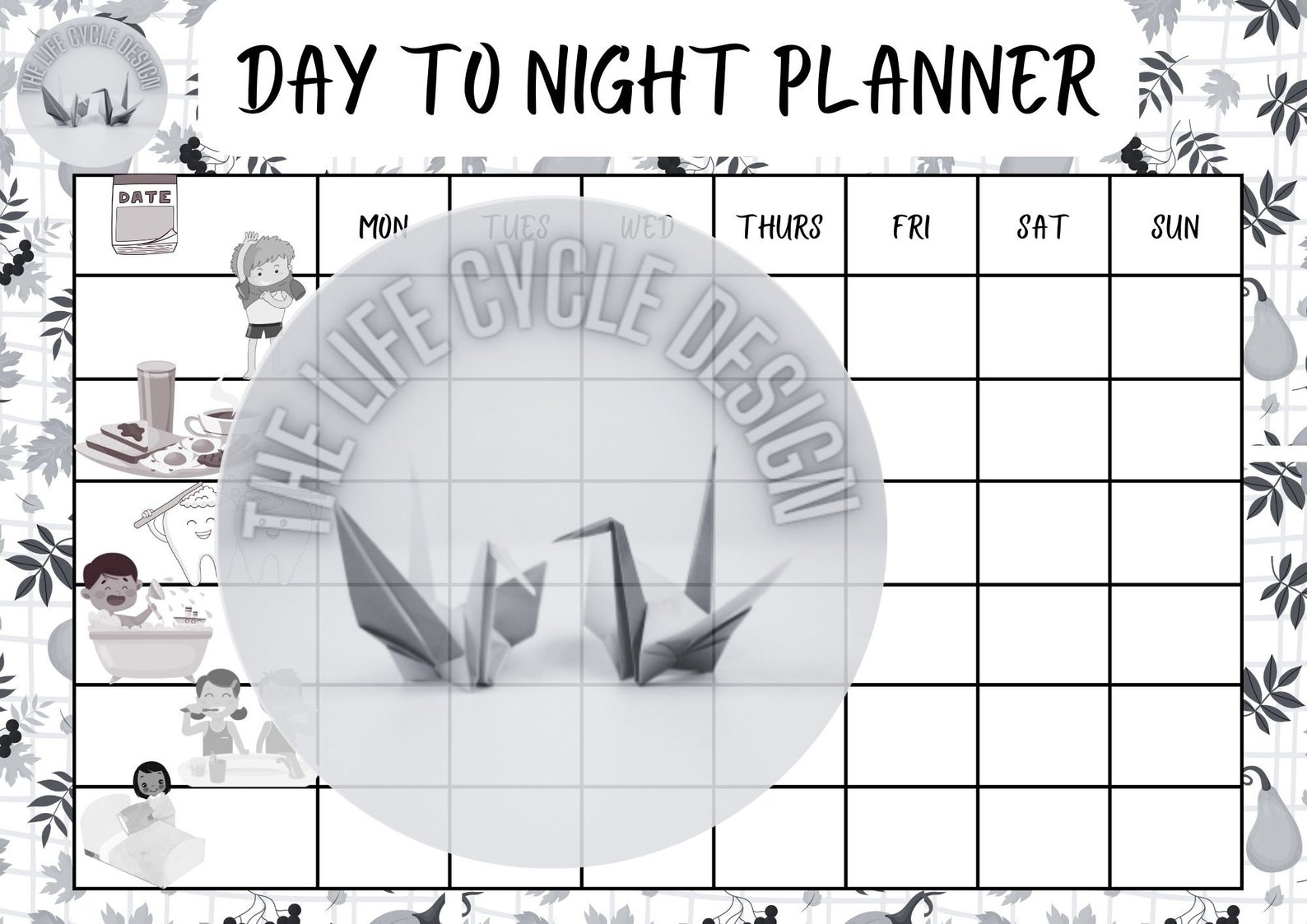 Printable Weekly Children's Activity Planner - Etsy