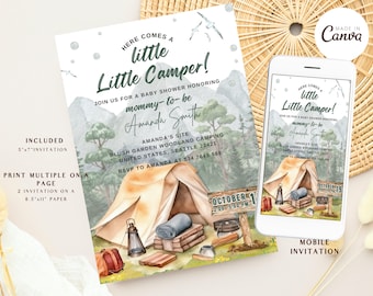 Editable National Park Baby Shower Invite Adventure Baby Shower Invitation National Park Theme Camping Baby Shower Adventure Awaits Baby