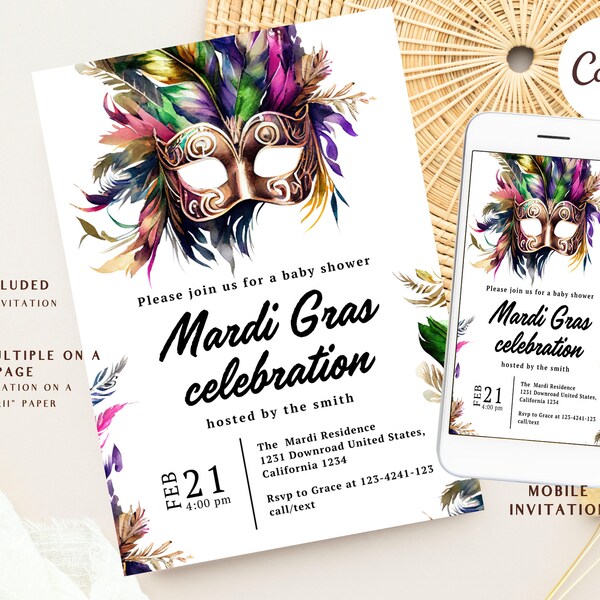 mardi gras baby shower games