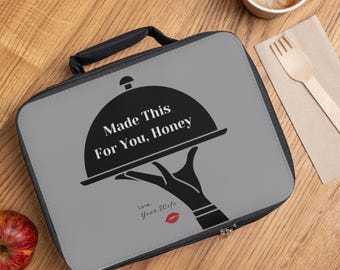 Made This For You Honey Lunch Bag | Personalized Kitchen Server Illustration