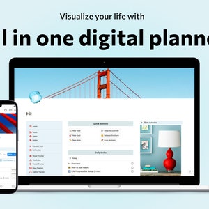 Life Planner Notion Template | Personal Planner | ADHD Digital Planner | Productivity Planner | Self Care Planner |