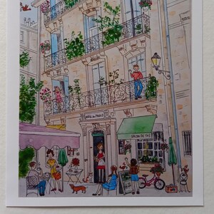 Carte de voeux ou impression artistique de style vintage français Hôtel du Palais