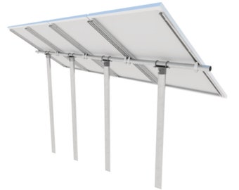 USA Heavy Duty Pipe / Pole / Tube. 1/4" Steel Solar Panel PV Mount / Bracket Rail Kit