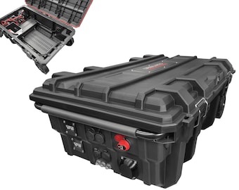 Fortress DCH Solar Generator: DC Hobbyist Edition Waterproof & Heavy Duty, w 30A  50a Connectors  SoC meter