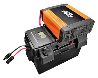 DIY Solar Generator Battery Box with Optional Charge Controller, Battery and Solar Panels, Modular, Made in USA