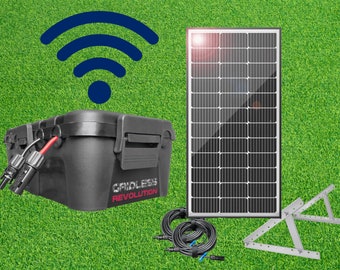Solar Hub: Weatherproof Solar Generator with 24/7 Internet Access Via Integrated SIM Router
