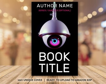 Dystopian Book Cover Design | Premade eBook Cover for Self Publishing on Amazon KDP | Featuring a Big Brother Style Surveillance Eye