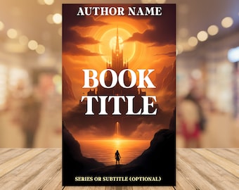 Premade Epic Fantasy Book Cover for Indie Authors Self Publishing on KDP | Affordable Epic Fantasy Adventure Book Cover Digital Download