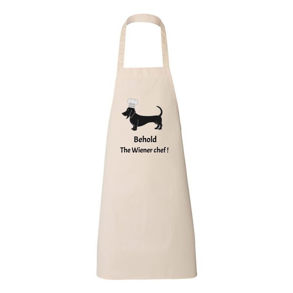 Dachshund Apron -  Wiener Gift For Chef - Wiener Gift For Cook - dachshund kitchen - aprons for women - tablier teckel