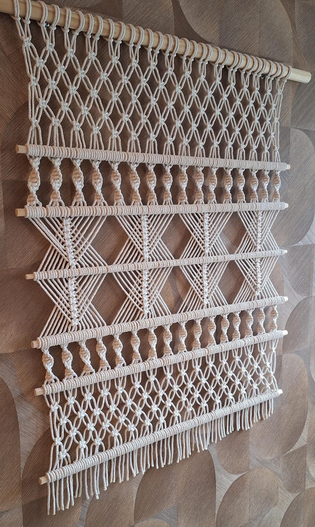 Macrame Design Patterns Customizable Macramé Pattern – Fully Adjustable to Your Desired Size - Etsy
