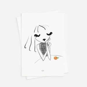 postale - Clémentine | Mini impression d'art