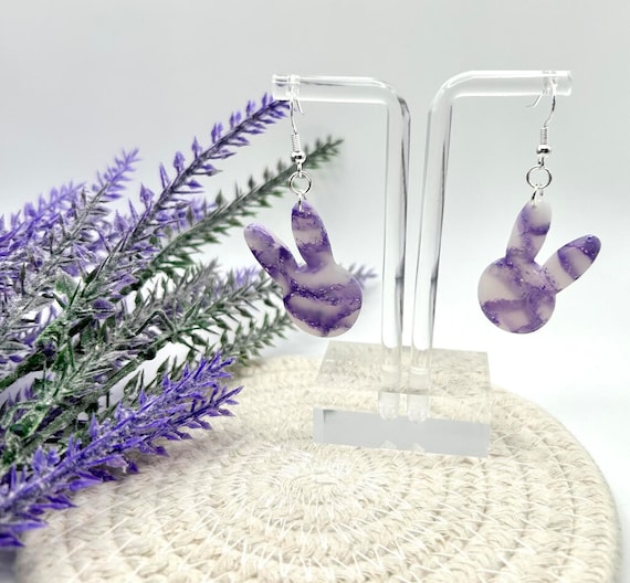 Boucles D’oreilles Animaux Mignons En Résine – Dinosaure, Lapin, Chat, Créatif Fait Main, Pour Femmes/filles