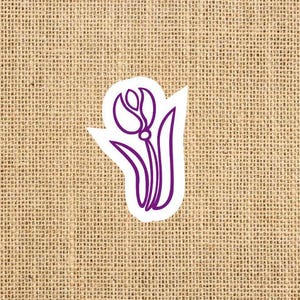Leuke bloemensticker, sticker voor liefhebber van bloemen, sticker plantvibes, bloemensticker