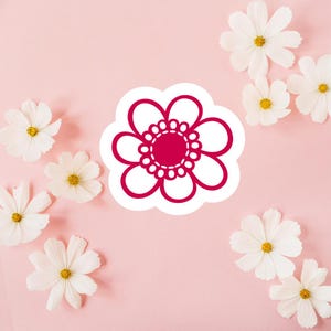 Leuke plantensticker, sticker voor liefhebber van bloemen, sticker plantenvibes, bloemensticker
