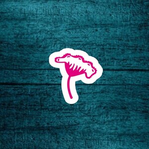 Leuke bloemensticker, sticker voor liefhebber van bloemen, sticker plantvibes, bloemensticker