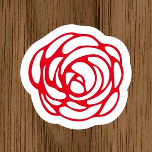 Leuke bloemensticker, sticker voor liefhebber van bloemen, sticker plantvibes, bloemensticker
