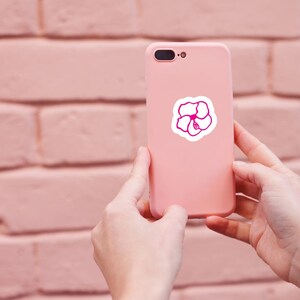 Leuke bloemensticker, sticker voor liefhebber van bloemen, sticker plantvibes, bloemensticker