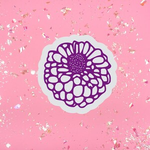 Leuke bloemensticker, sticker voor liefhebber van bloemen, sticker plantvibes, bloemensticker