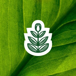 Leuke bloemensticker, sticker voor liefhebber van bloemen, sticker plantvibes, bloemensticker