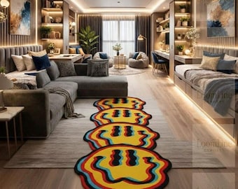Tiger Rug Pink Animal Shape Tufted Area Rug Cute Home Decor Maximalist Kids Bedroom Edgy Pastel Cool Aesthetic Floor Art Housewarming Gift