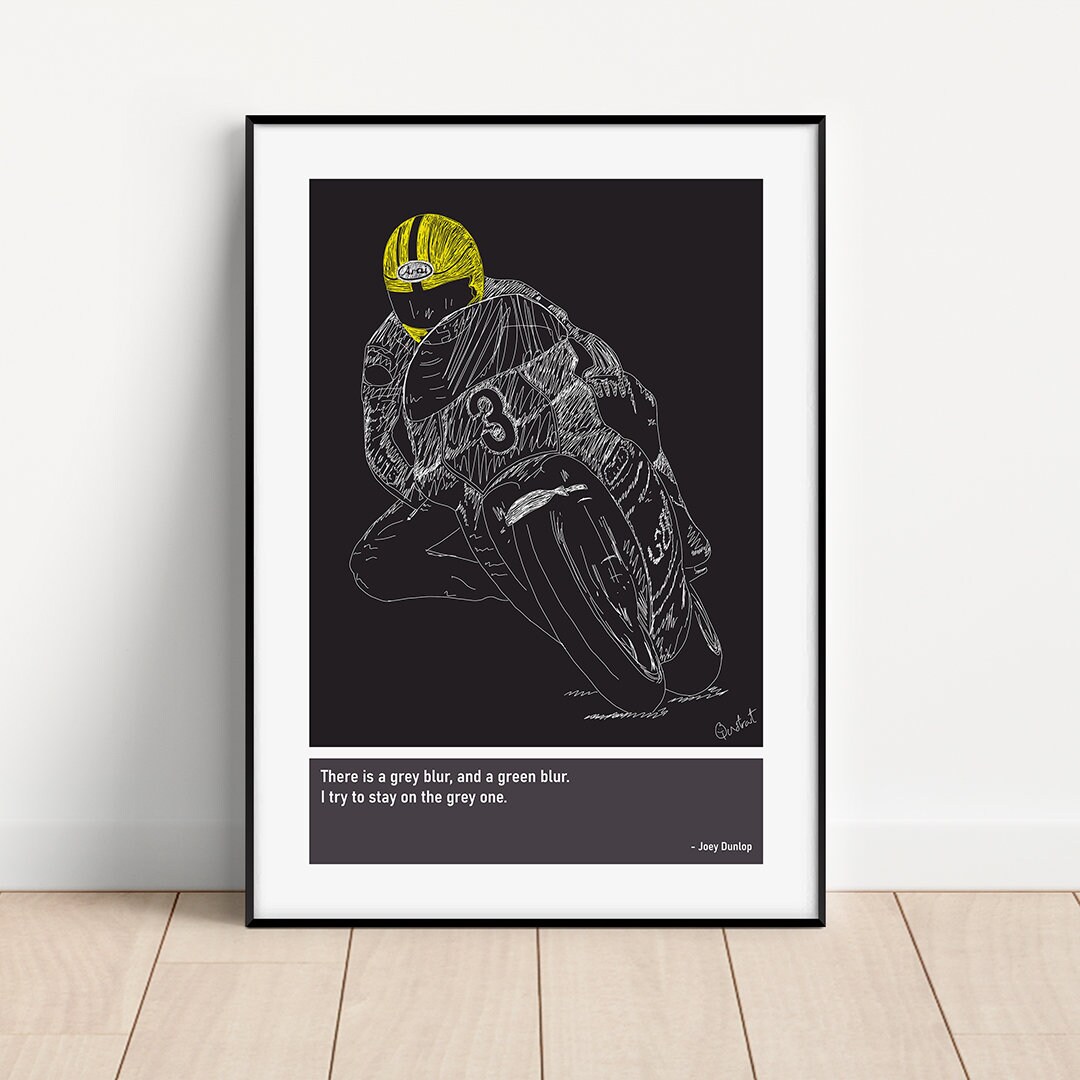 Joey Dunlop Scribble Sketch Art Print - Etsy UK