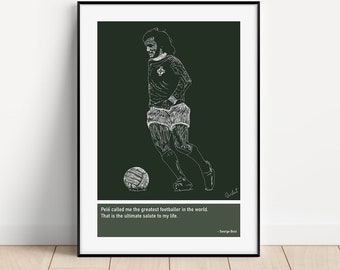 George Best limited edition miniature collectible Manchester