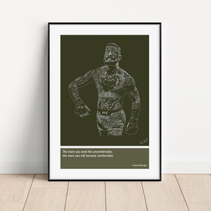 Conor McGregor Scribble Sketch Art Print