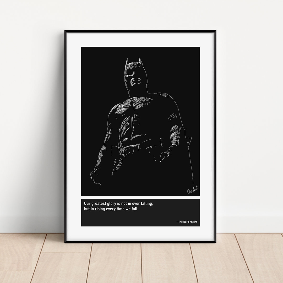 Batman / Dark Knight Scribble Sketch Art Print - Etsy, image size:1080x1080