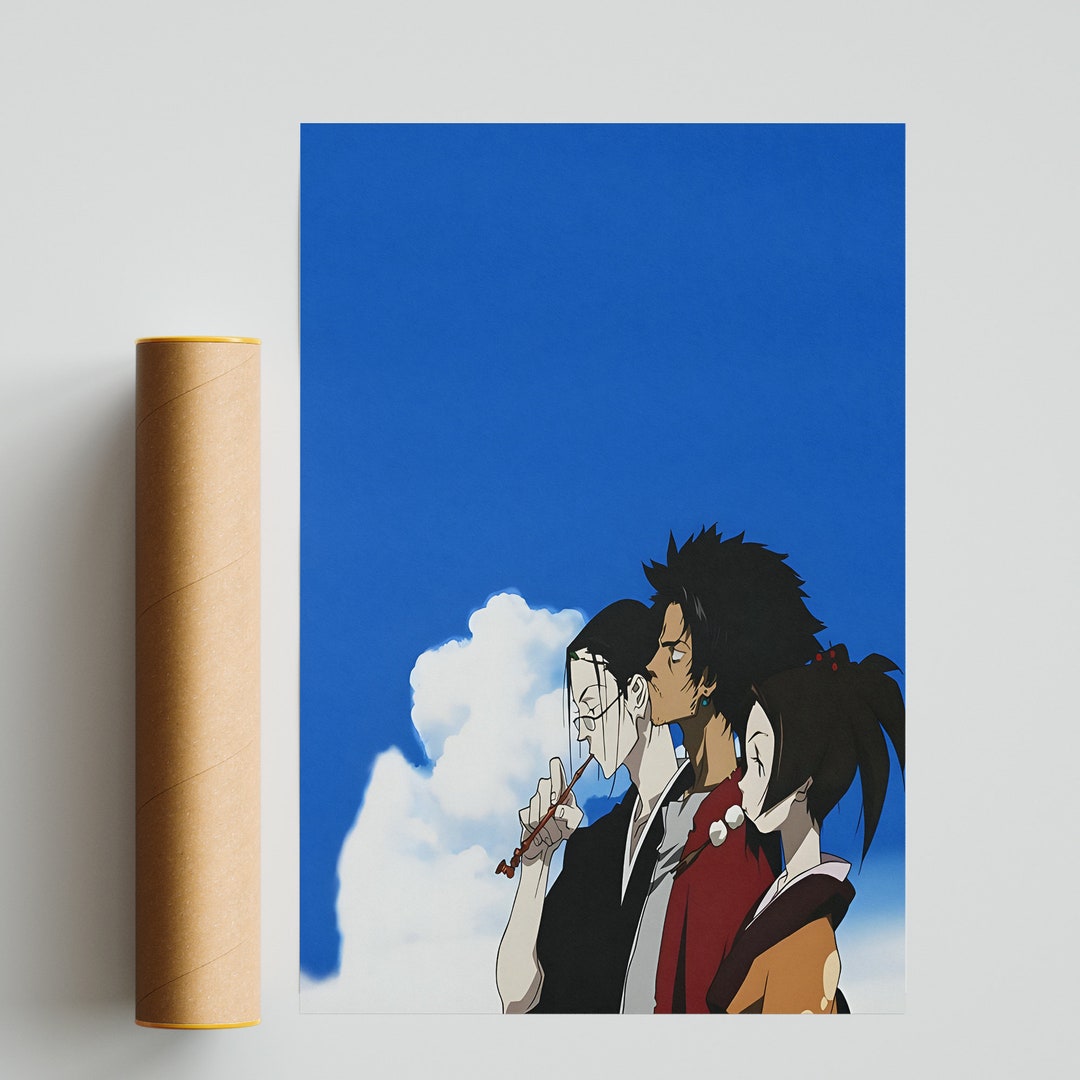 Samurai Champloo Poster, Mugen Anime Poster, Vintage Retro Art Print ...