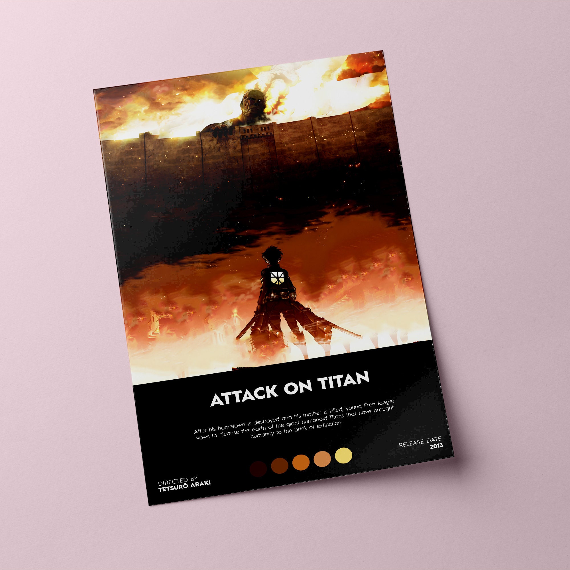 Attack on Titan Poster, Attack on Titan Vintage, Retro Art, Attack on ...
